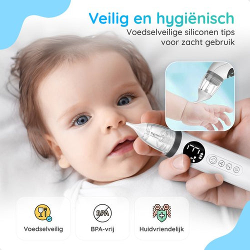 Gatson Pro Neusreiniger Baby - Inclusief Borsteltje, Pincetje en Opbergdoos - 10 Melodietjes en Lichten - Neuszuiger Baby - Snoetenpoetsers - Neuspeer - Elektrisch - 26e4fc4ada49c425efecc11c1de5c6b94149fe87_Enriched_product_image