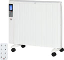 HOMdotCOM elektrische verwarming met wielen, 9 voorgeïnstalleerde modi, wandmontage mogelijk, 5-35° C, wit, 75 x 7,5 x 58,5 cm - 278dcdb5c63fa00b7b3cb9ba94a0ac9161203c17_Enriched_product_image