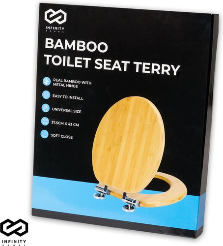 Infinity Goods Bamboe WC Bril Terry - Toiletbril Met Deksel - Soft Close - RVS Scharnieren - Inclusief Bevestigingsmateriaal - 2a89377e8c1010e0499ae0e73f8901d6c53396db_Enriched_product_image