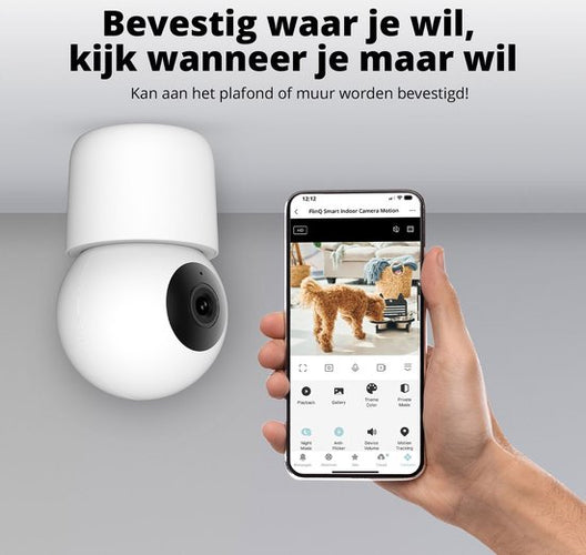 FlinQ Smart Huisdiercamera - Hondencamera met App - 2K Binnen Camera met Huisdier Detectie - Herkend Honden en Katten - Petcam voor Dieren - 2b7c892f1668cf3280d91e95953c04223c2f7893_Enriched_product_image