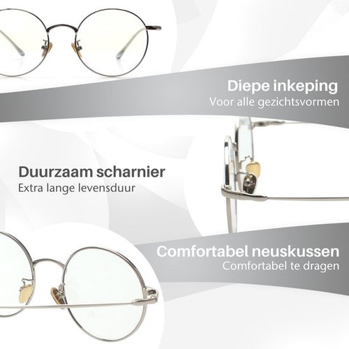 LC Eyewear Computerbril - Blauw Licht Bril - Blue Light Glasses - Beeldschermbril - Metaal - Unisex - Zilver - 2c34a2de-a383-4775-95c3-0b30ba129a86_4335215a-f40e-4e51-bc6d-a0911798e778
