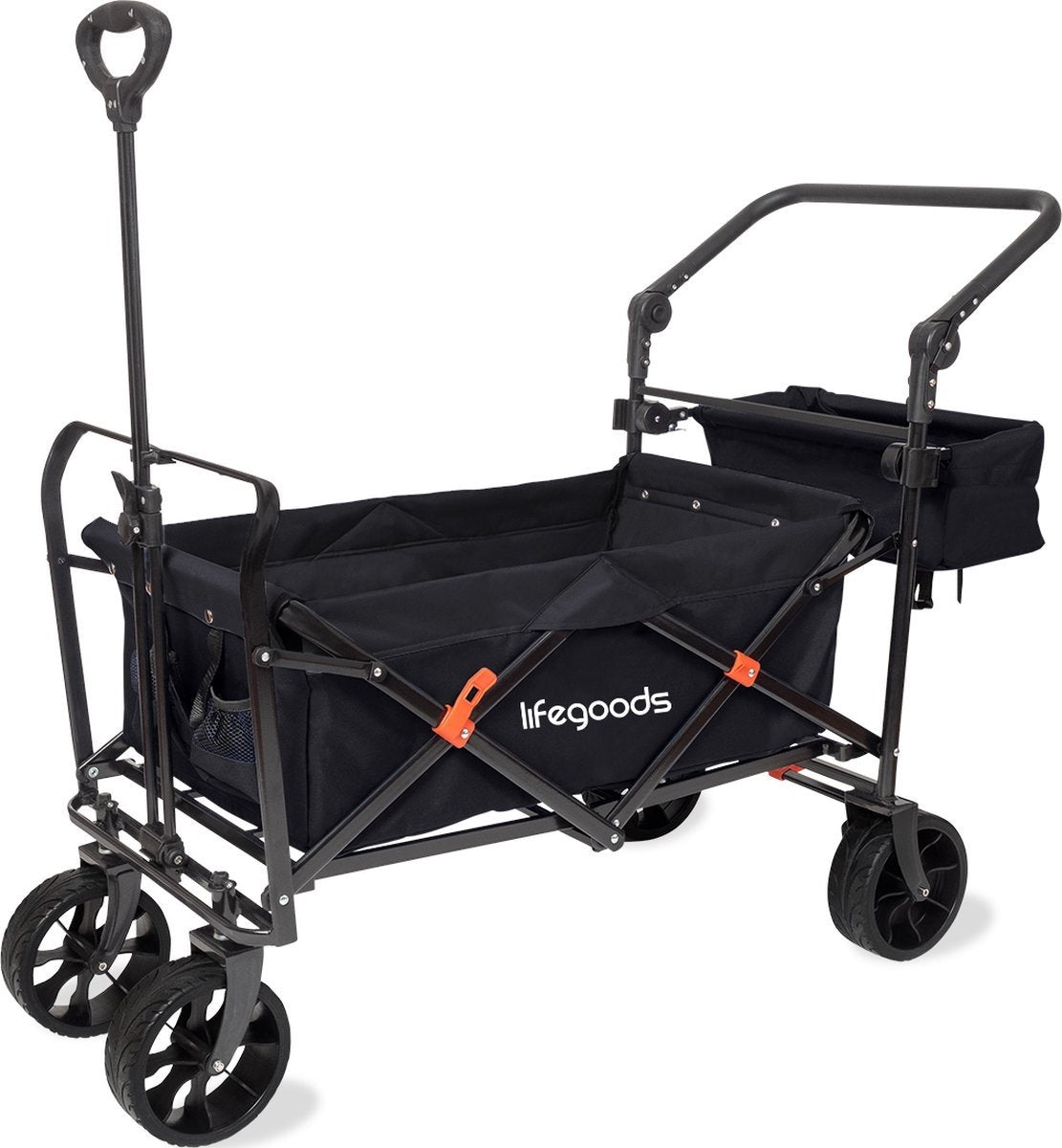 LifeGoods Bolderkar – Inklapbaar – max. 120 kg – 120 x 61 x 80 cm – Zwart - 2f31d3c3-5b78-4f39-a46b-2bcfe24f7d65