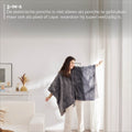 BREND BR-2220 Elektrische Deken en Poncho – Sherpa en Flanel Fleece Plaid – Warmte Cape - 160 x 130 cm - 9 Temperatuurinstellingen - Antraciet - 2f8c491a178777bd751deeb54b3bf2c2bdfc0e16_Enriched_product_image