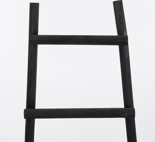 House of Seasons Ladderrek - L29 x B49 x H119 cm - Populierenhout - Zwart - 313ad16d4a565b06ef34df1384cc80b255c57cb3_Enriched_product_image_f618da73-3bb1-49b6-8425-422d8b4fa9c8