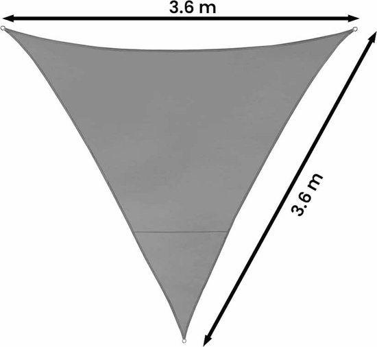 Feel Home - Schaduwdoek - Zonwering - Driehoek - 3.6 m - Donkergrijs - 316831a3c0e2e3943936a57ae3e68722cac5a1fd_Enriched_product_image
