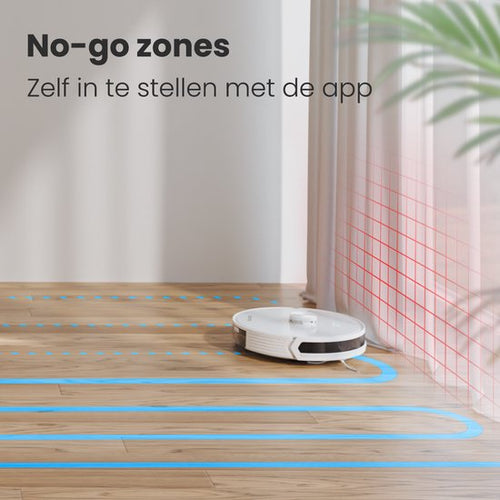 Auronic Robotstofzuiger - Met Dweilfunctie - WiFi en App - Laadstation - Huisdieren - Dweilrobot - Laser Navigatie - Automatisch Leegstation - Wit - 327a04582b95825626c7930d5d215e787a750657_Enriched_product_image