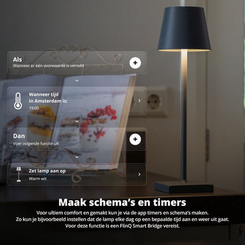 FlinQ Smart Tafellamp Nova - Oplaadbaar en met Touch Bediening - Voor Slaapkamer en Woonkamer - Draadloze Lamp ook als Schemerlamp - Dimbaar en Ideaal voor Nachtkastje - Industrieel - Bronze - 339536db3bfa63be15f3b04c7a2ea1989f56ad8b_Enriched_product_image_317295d7-201a-46d4-a620-1e98d6d970e3