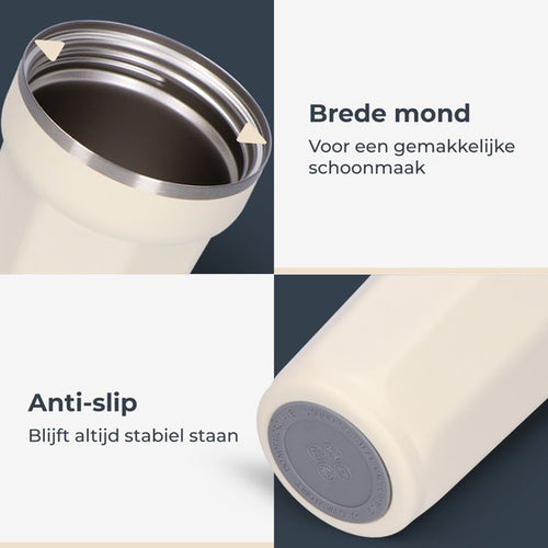 Castagnola Thermosbeker - Koffiebeker To Go - Travel Mug voor Koffie en Thee - Theebeker - 380 ML - RVS - Offwhite - Octagon - 3477dea926a3ec49fc7e6eaffa8718c4669f7e8c_Enriched_product_image_82763515-f738-4c4e-914b-9ddfda3cb138