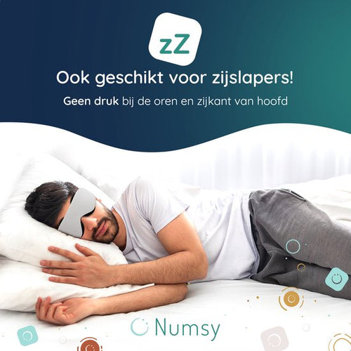 Numsy - Slaapmasker Vrouwen en Mannen - Oogmasker Slaap met Traagschuim - 100% Verduisterend - Lichtgrijs - 3610066534998f2fc7353b571c1c35f0b8b74d06_Enriched_product_image