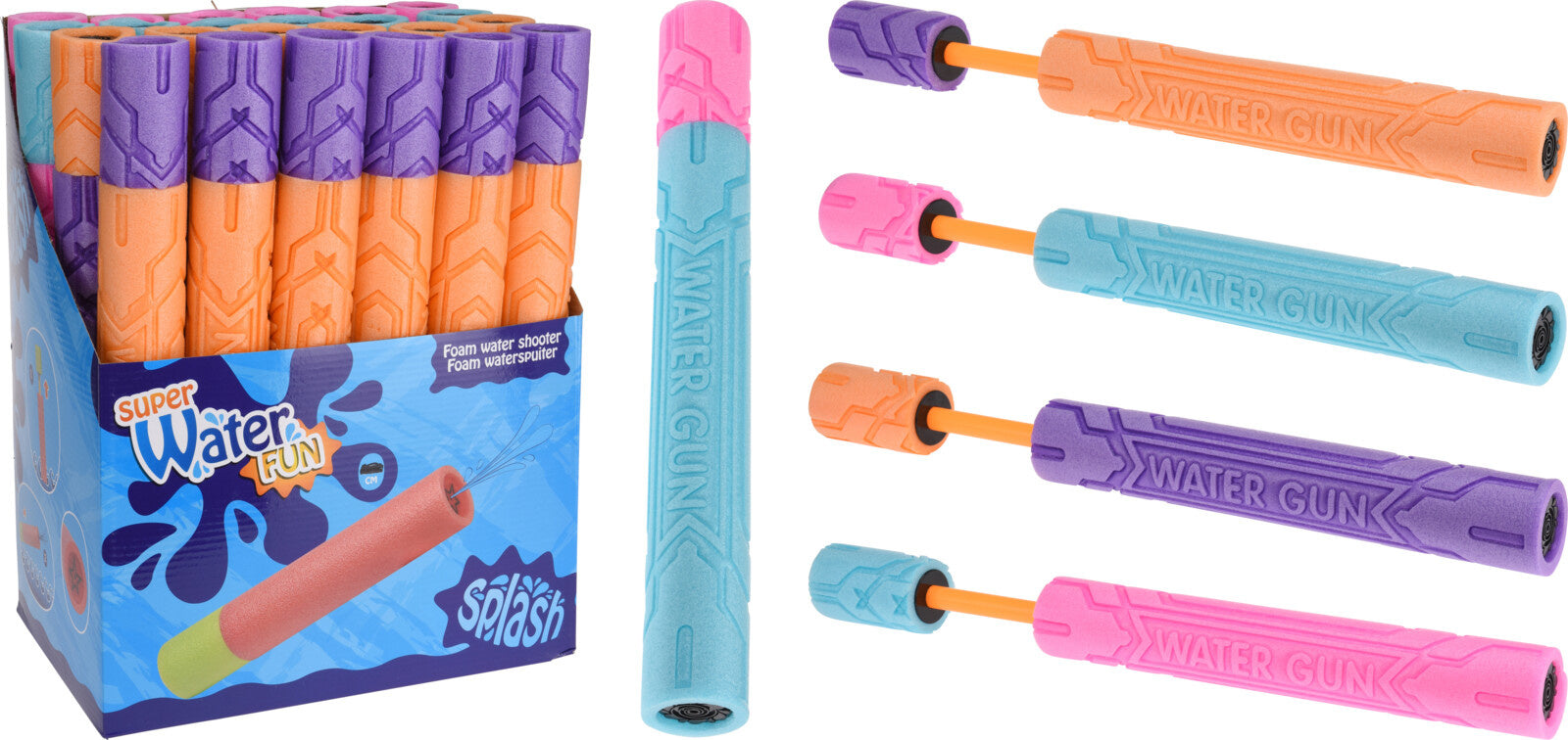 WaterFun - Foam Waterpistool - 40x5 cm - 4 Kleuren - 375af66b556cc5abcb665dfd2c8400ebe133d320_image_1