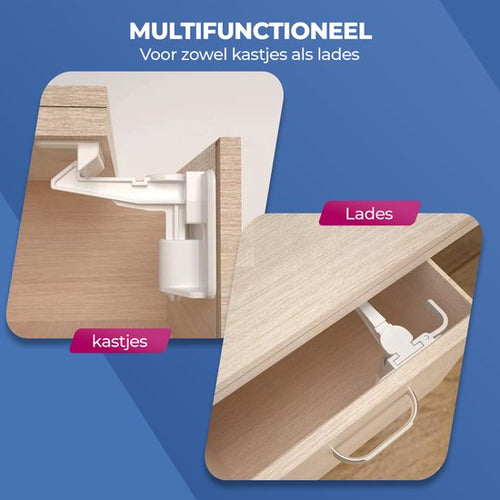 Roegaarden Kinderslot Kastjes - Kastbeveiliging voor kinderen - Wit - 12 stuks - 3a232d28348aa627b8b6fd34995825254e3a2be0_Enriched_product_image