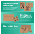 Giftmas - Kerstkaarten - Wenskaarten - 36 stuks - Met enveloppen en stickers - 10x15cm - Bruin - 3b0b258c6eb57890febec3d49e9ccf34158ddcec_Enriched_product_image_f106fbf9-19cb-46dd-8534-4c33e2e242e1