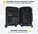 Pathsail® Handbagage Koffer 40L x 55CM - ABS - Lichtgewicht Trolley - Incl. TSA slot & Spinner wielen - Wit - 3b10b8f7264f48491f6481aaa1e1a15f52f058e4_Enriched_product_image
