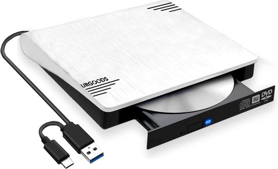 Externe DVD Speler voor Laptop - DVD/CD Brander - Windows en Mac - USB 3.0 en C - 3b541033d35ff93f2232c4841bdb0b9b02835c3c_Enriched_product_image