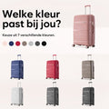 SKYCASES Travelin' Charm – 24-inch Medium Reiskoffer – Cijferslot – 41x24x69 cm – 68L – Lichtgewicht, Waterdicht & Duurzaam – Roze - 3b5b56f280ff1aea7c82ecfc4de7ac250d63e50f_Enriched_product_image