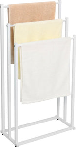 Niceey Handdoekrek - 3 Armen - Handdoekstang - Handdoekenrek Badkamer - Handdoekhouder Vrijstaand - Metaal - Anti-Kras Viltjes - Wit - 3c0e783f98b3ec8751660fbde1851a0dcc708f3e_Enriched_product_image_8a0794fe-1c24-49c3-8037-dbc36374863a