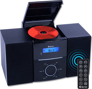 Denver FM Radio - MCA240 - 30 voorkeuzezenders - Incl. CD Speler - 22 x 16 x 33,5 cm - Zwart - 3d3fd7676dd4b520514bad62f2ee37bc8636f505_Enriched_product_image