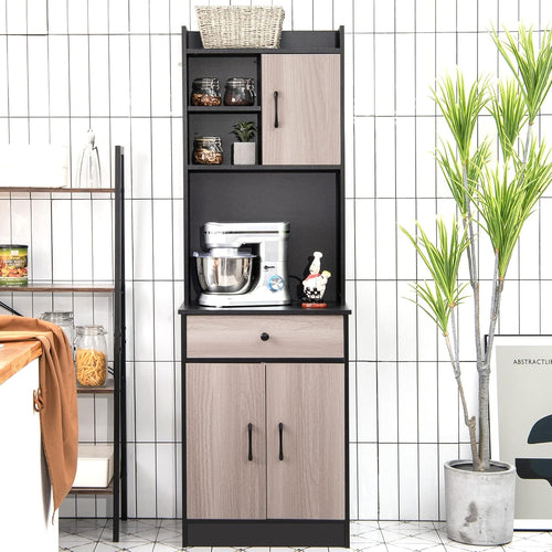 Coast Houten Keukenkast - Regelbare Planken - 60x40x180 cm - Zwart - 41f4ada1793dd8817cfcd82e14284ba45af4a5ab_81p7FwRqTrL._AC_SL1500__1