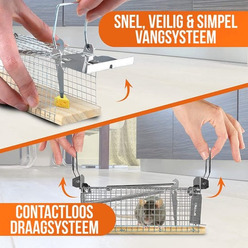 Strex Muizenval voor Binnen en Buiten - Diervriendelijk - Levende Val - 2 Stuks - 45ef9b7e-4890-432b-97f7-c60bde2ea41d_77aa00ad-b44d-4998-b87f-54b34685f6f8