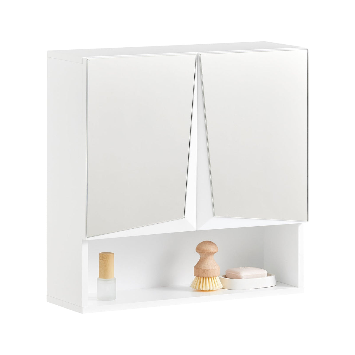 SoBuy Badkamer wandkast - Spiegelkast - Max. 15KG - 48 x 48 x 17 cm - Wit - 46db35df-54c3-49fd-8f18-5b6f6a4dc188_a9f9df0f-e520-4f34-a3ab-bf5db83abf80