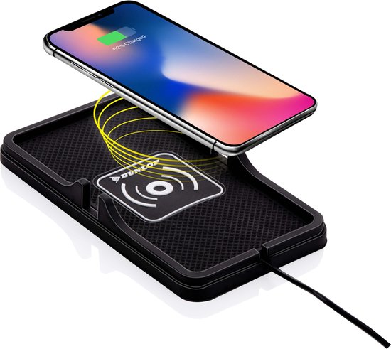 Dunlop Telefoonhouder Auto/ Qi Oplader - Draadloos Opladen - Snellader - Incl. Autolader en Kabel - 4718d13bad532a2b82b07ab2be6b4757bc8d9f73_Enriched_product_image_b42e0855-da39-4639-a2d5-ecb1453f70b9