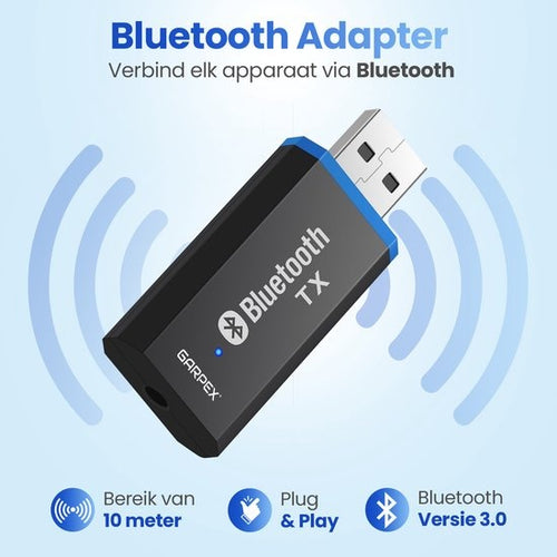 Garpex® Bluetooth Receiver - Bluetooth Adapter - Bluetooth Ontvanger voor Auto Radio - Laptop - Hifi - 473f7045-6686-4d89-8fed-354b88015a0b_02c991a9-c1dd-4641-a151-c9de7be3a52d