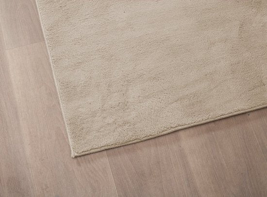 Flycarpets Malaga Wasbaar Vloerkleed - Beige - Laagpolig Tapijt - Woonkamer - 160x220 cm - 48c68108a9676f2b009d8d833026a5465a8d47d7_Enriched_product_image
