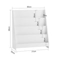 SoBuy Kinderboekenplank - 4 Opbergvakken - Wit - 80x30x88 cm - 49e804c2-e219-465e-bbd3-9e79d0a2d7b1_124104b2-3144-4c22-9e42-d46df94e215e