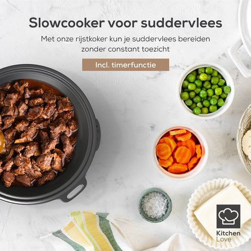 KitchenLove Rijstkoker met Stomer - 1.2L - Multicooker - Rice Cooker - Slowcooker - Zwart RVS - 4b8a19d1ee1e25b41afd7352e2d6219886663a5c_Enriched_product_image