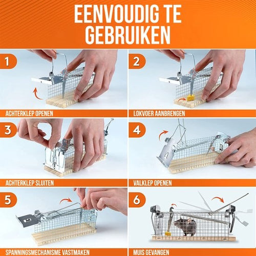 Strex Muizenval voor Binnen en Buiten - Diervriendelijk - Levende Val - 2 Stuks - 4c20832e-74d4-46f2-8fc4-c5db0b89c76c