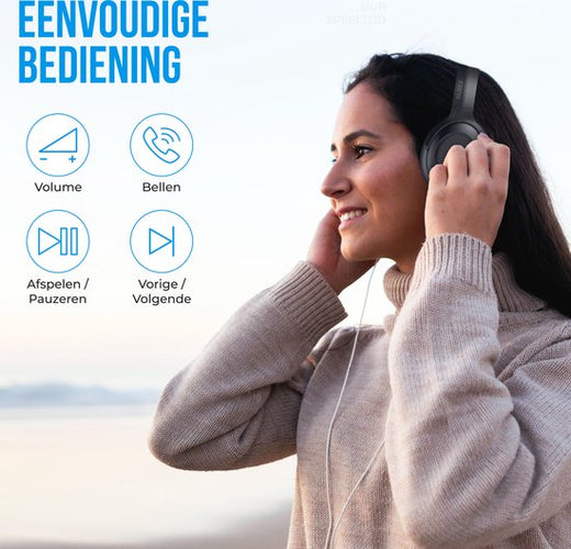 Nubex Koptelefoon – Active Noise Cancelling & Bluetooth 5.3 – 30 uur batterijduur – 22,9 x 22,1 x 6,7 cm – Zwart - 4f5d2eb298fe157714a0e263328af2ae3e68a06e_Enriched_product_image