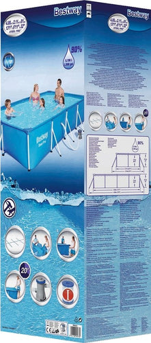 Bestway Fam. Splash Frame Pool - 4.0m x 2.11m x 81cm - 5700L - 4fb06ab1-16d8-4682-98ad-e240667730d1