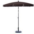 Outsunny Parasol vierkant knikbaar donkerbruin 200 x 125 x 235cm - 58f6a4e4-7fb7-421b-a9c9-b0ab7ac0de73_40002cee-586f-4d9b-8f12-f8ffefae85f2