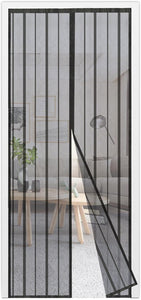 Sekey Magnetisch Vliegengordijn Zwart 80 x 200 cm – Deurgordijn Zonder Boren, Insectenbescherming voor Balkondeuren en Schuifdeuren - 5981b114637a7f12289d7a537e7ee04e308075e6_61PCQkH1X7L._AC_SL1500__1