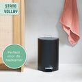 StangVollby Kallax Prullenbak 5 Liter - Zwarte Badkamer Pedaalemmer - Kleine Prullenbak met Soft Close Deksel - Toilet Vuilnisbak - Afvalemmer Klein - Vuilbak - 5b814e8926b9f08c5bf3a7b9c52d2c3900ed706f_Enriched_product_image