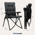 TRVLMORE Campingstoel - Inclusief Draagtas - Comfortabele Vouwstoel - 150 kg draagvermogen - Kampeerstoel - Opbergvak - Klapstoel - Zwart - 5c44c8f4dc60b2c62033dce4d7f12173bf06e556_Enriched_product_image