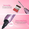 Auronic Elektrische Nagelvijl - 11 Bitjes en 56 Schuurrolletjes - Manicure / Pedicure Nagelfrees - 5c5b7c53-b50b-4c69-a6a4-179ac75cbc5e