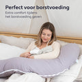 Litollo Zwangerschapskussen J-vorm - Voedingskussen 145 cm - Zijslaapkussen Groen - Lichaamskussen met Afneembare hoes - Borstvoedingskussen - Body Pillow - 5d8f861f-abf8-4163-ae92-6d78042d971f_2ebadcbc-46b0-4dcf-a07c-54b8f2c7eeeb