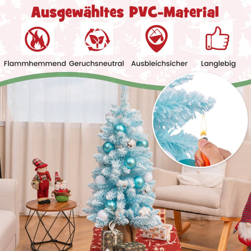 Coast Kerstboom - PVC - 136 Takpunten - Incl. 24 Ballen & 12 Wattenbollen - 44x90 cm - Blauw - 5def3ce38ff6b6d31adb10b18dd4fef72113fc55_2e9d5757jpg