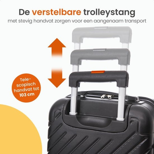 Goliving Handbagage Koffer met Wielen – 53 x 35 x 23 cm – Trolley – Lichtgewicht – TSA Slot – Gevoerde Binnenkant – 38 Liter – Zwart - 625a857c-763e-4ad4-bcc4-a26c4ad8c180