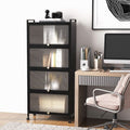 Coast Keukenkast - Met Wieltjes - 60 x 32 x 154 cm - Zwart - 66983edcd8c07ec8612c347f88652e387fd963ce_kc55620dk_4_roulettes_pivotantes_flexibles_pour_un_d_placement_et_une_fixation_faciles_7__1