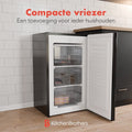 KitchenBrothers Vriezer - 64L - Compact Tafelmodel - 3 Vrieslades - Diepvrieskast - Vrijstaand - Zwart - 6c20fbd7d983a8c5d9e783c40554c29fd4520ff2_Enriched_product_image