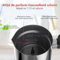 KitchenBrothers Elektrische Melkopschuimer - 240 ML - Handige Melkschuimer - RVS/Zwart - 6ce87d15-c013-4136-939e-5f04ef36971a