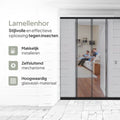 O'DADDY® Vliegengordijn Lamellenhor - 150x260 cm - Deurgordijn - Hordeur - Aanpasbaar Ontwerp - Glasvezel - Deurhor Zwart - 6d1420776bb4ab30d37e41c3a1a8c5aef8554245_Enriched_product_image