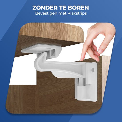 Roegaarden Kinderslot Kastjes - Kastbeveiliging voor kinderen - Wit - 12 stuks - 6dcb3db0d9b337519a1b041637e6f98561585a3f_Enriched_product_image