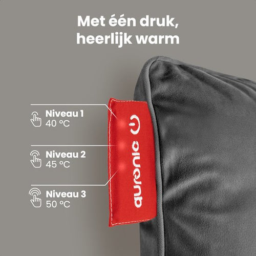 Auronic Warmtekussen - Velvet - 45x60 - Draadloos - Oplaadbaar - Elektrisch kussen - Infrarood - Grijs - 6f2c4050e7962d7eb472898ec1392437d4c0e030_Enriched_product_image_e95440b4-a754-4f36-90f8-148af803415c