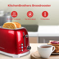 KitchenBrothers Retro Broodrooster - Toaster - 6 Warmteniveaus - 2 Extra Brede Sleuven - 815W - Rood - 70d6e9b3ac6e25acee4637e3231499d0e8f2154f_Enriched_product_image