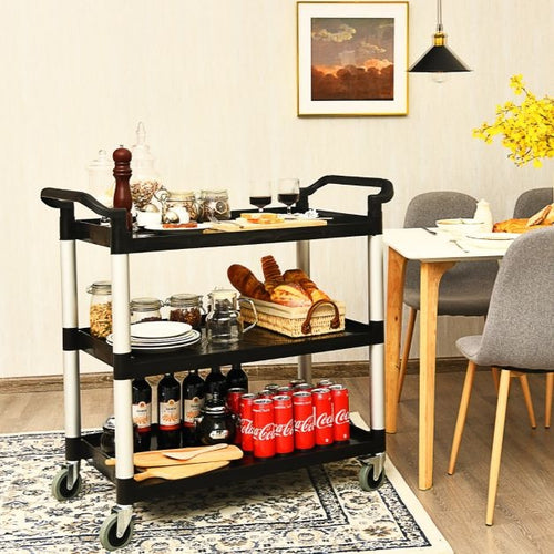 Coast Serveerwagen - 3-Laags - Trolley - Max. 150 kg - Zwart - 712f60c5-e486-4c5e-966a-7a59a7ab1173_d2115e3e-88d4-4921-b21e-2827a89e109d