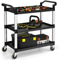 Coast Serveerwagen - 3-Laags - Trolley - Max. 150 kg - Zwart - 72683cb5-963d-45d1-9dd8-5cb0625584fe_80b68e7e-d78a-4db0-a9d4-6081556d5ec6