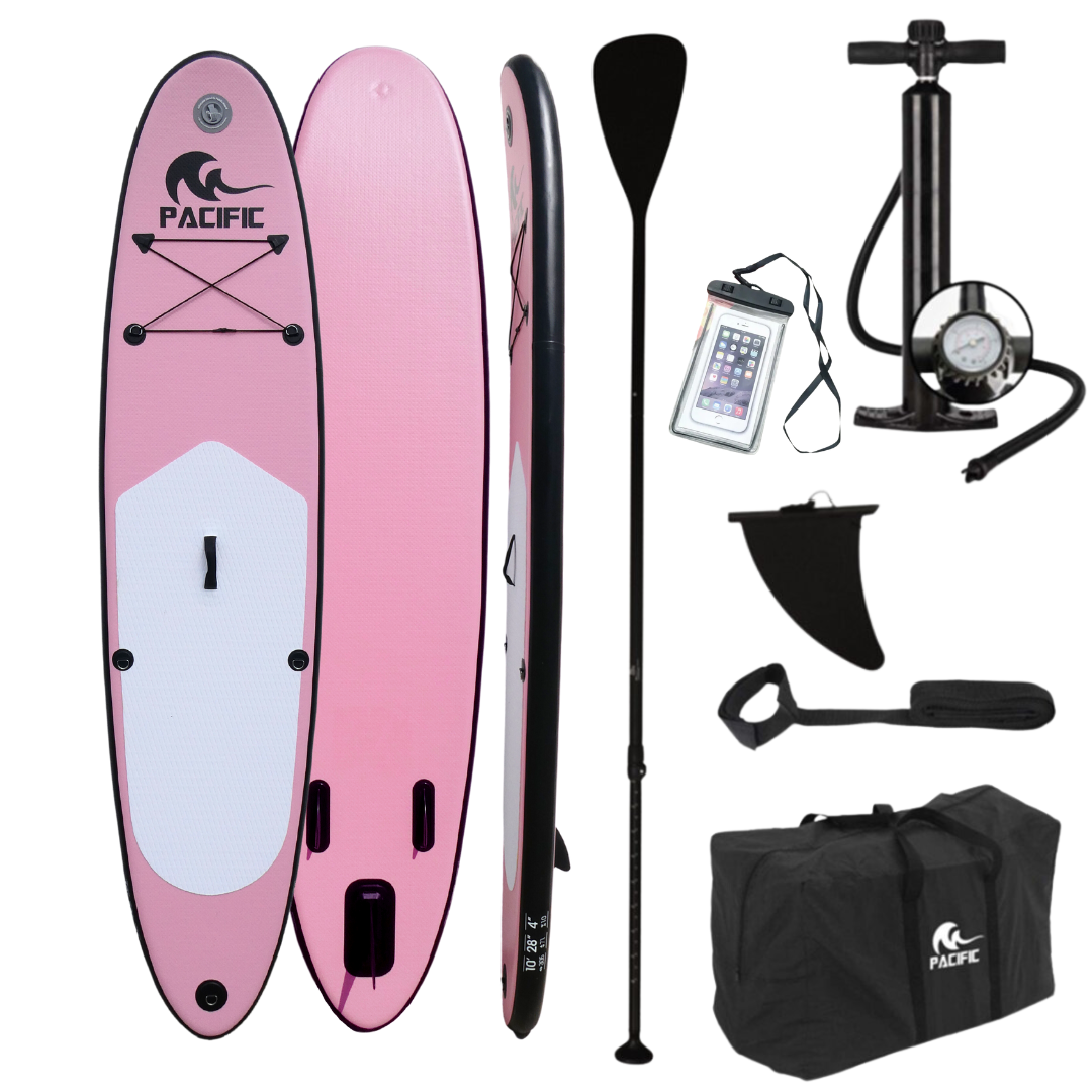 Pacific Special Edition Sup Board met GRATIS Waterproof telefoonhoesje - Extra Stevig - 305 cm - 7 Delig - Roze - Tot 100 kg - Opblaasbaar - 7511a0e0-ad61-4b49-8b3c-e24c95534087